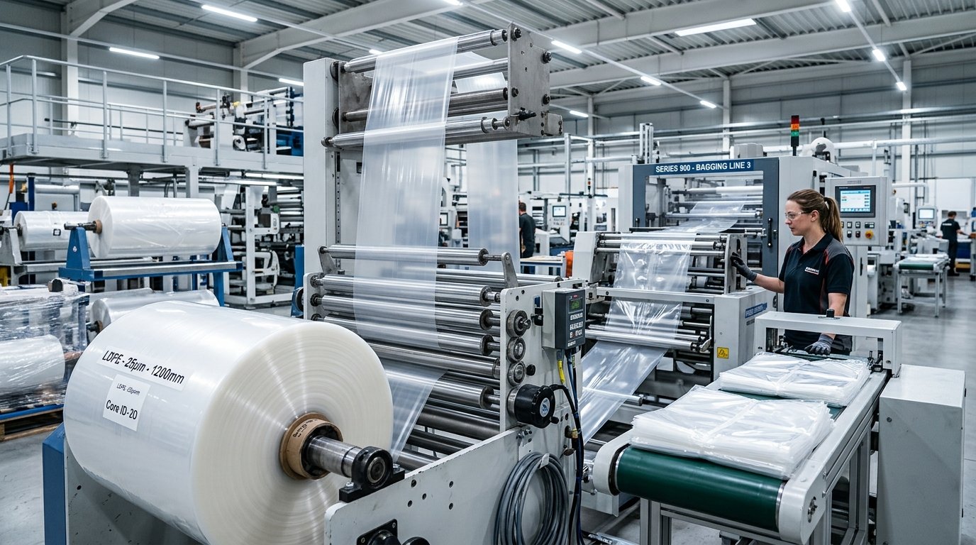 Garment packaging film extrusion and packaging manufacturing at DV Trims Limited